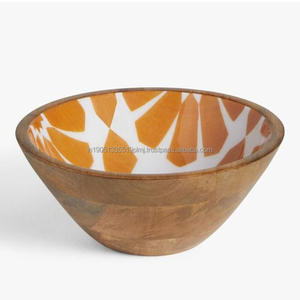 Tazón de Servir Minimalista Ecológico de Madera de Acacia y Mango con Logotipo Personalizado para Uso en el Hogar, Restaurantes y Fiestas - Product Image 2