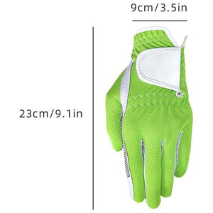 Guantes de Golf de Piel Cabretta Personalizados de Primera Calidad, Unisex, Transpirables, Impermeables, Antideslizantes, con Correa Ajustable, Protección Anti-UV, Deportivos - Product Image 2