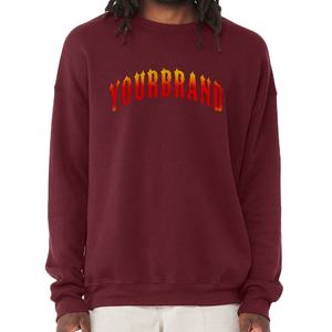 เสื้อสเวตเตอร์คอตตอนสำหรับผู้ชายเสื้อสเวตเชิ้ตผ้าคอตตอนผสมแบบสวมหัวแนวสตรีทไซส์ใหญ่พิเศษ - Product Image 1