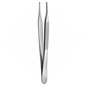 Pinzas Adson de Acero Inoxidable de Grado Quirúrgico, 12 cm (4.75 pulgadas), Rectas Finas, 1x2 Dientes, Pinzas de Disección, Fabricante Pakistán - Product Image 1