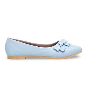 Sky Blue WN1068 Flats <b>Pumps</b> - Product Image 4