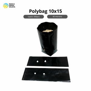 High Quality Black Nursery Poly Grow <b>Bags</b> 15x10cm 0.3L Plastic Plant Seedling Polybag for <b>Vegetable</b> Nursery Pots - Product Image 1