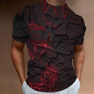 T-shirts décontractés pour hommes à manches courtes avec impression numérique intégrale par sublimation, 100% coton, 220g - Product Image 1