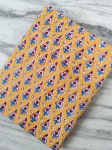 Indian Handmade Wholesale Cotton <b>Fabric</b> Jaipur Sanganeri Hand Block Printed <b>Fabric</b> Raw Material Dress Making Material <b>Fabric</b> - Product Image 3