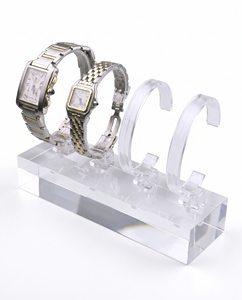 Premium Acrylic Transparent Freestanding Classic for Customized Watch Display Stand Easy Assembly <b>Corner</b> Shelf Watches - Product Image 1