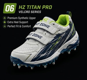 Chaussures de sport professionnelles à crampons métalliques haute adhérence pour le cricket, avec design respirant et confort amortissant - Product Image 3