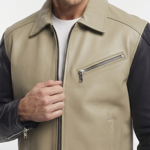 Real Leather <b>Biker</b> <b>Jacket</b> Men Fashion Classic Motorcycle Outerwear Leather Coat Men's Genuine Leather Moto <b>Jackets</b> Mens - Product Image 4