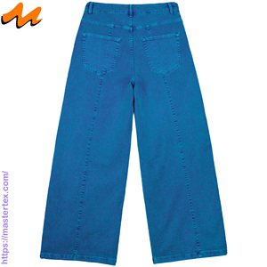 Pantalones de mujer Master Textile de pierna ancha, cintura media, con paneles y costuras decorativas, informales, para fiesta, de tela elástica, transpirables, para todas las estaciones. - Product Image 3