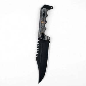Handcrafted Matte Black Steel Heavy Utility <b>Craft</b> <b>Tool</b> Laminated Wood Handle Executive Display Piece - Product Image 1