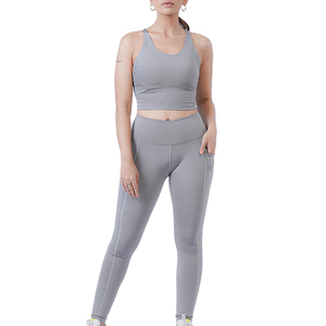 Ropa Deportiva con Logotipo Personalizado, Sujetador Deportivo Suave para Correr, Leggings de Yoga, Ropa de Fitness, Conjunto de Yoga para Mujer - Product Image 1