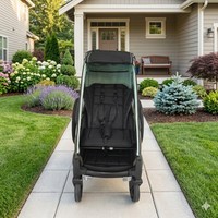 Remorque de vélo pour enfants KS-200, poussette, chariot 3 en 1, siège individuel, pliage facile, cadre en alliage d'aluminium avec ceinture de sécurité