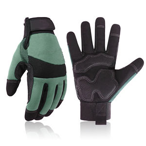 Guantes de Trabajo de Diseño Personalizado, Guantes de Cuero de Protección de Doble Seguridad para la Construcción, Guantes con Logotipo y Talla Personalizados - Product Image 1