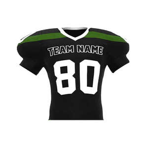 Uniforme de Fútbol Americano Personalizado Verde Bosque Negro y Rojo, Jersey 2026, Kit de Equipo con Sublimación Completa 2025, Ropa Profesional - Product Image 1