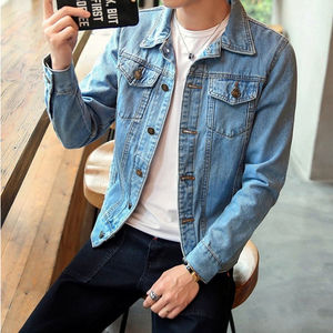 2026 New Spring Autumn Denim Jacket <b>Coat</b> <b>Men</b> Casual Button Pocket Cool Denim <b>Men's</b> <b>Long</b> Sleeve Lapel Jacket - Product Image 2
