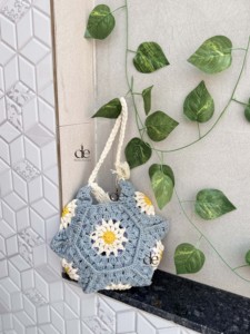 Bolsas de paja de playa de verano de ganchillo, bohemio bolso de mano hecho a mano, nuevo diseñador, bolso de hombro para mujer, bolso cuadrado de hierba marina - Product Image 4