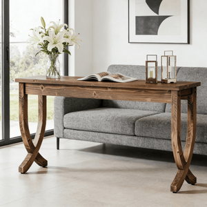 Consolle Lunga Moderna di Lusso in Legno Massello, Arredamento Contemporaneo per Ingresso, Appartamento o Soggiorno d'Hotel - Product Image 5