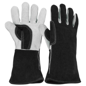 ถุงมือเชื่อมหนังวัวแท้เสริมแรงพิเศษ ป้องกันการเสียดสี ถุงมือป้องกันภัยส่วนบุคคล ถุงมือนิรภัย - Product Image 2