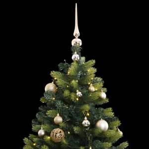 Sapin de Noël Artificiel Articulé avec 300 LED et Ensemble de Boules 180 cm pour une Décoration Festive - Product Image 3