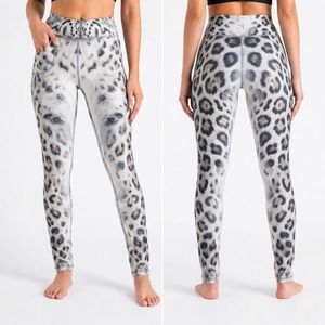 Leggings Deportivos con Estampado de Leopardo de las Nieves, Sublimados, de Cintura Alta, Secado Rápido, Absorción de Humedad, Pantalones de Yoga para Mujer - Product Image 1