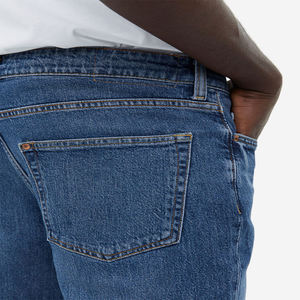 Pantalones Vaqueros Anchos de Mezclilla para Hombre al por Mayor, 100% Algodón, Azul Deslavado, Ajuste Holgado - Product Image 4