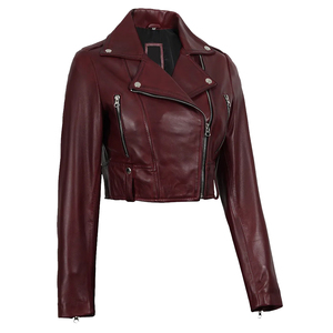 Men’s Classic <b>Biker</b> Leather <b>Jacket</b> – Slim Fit Motorcycle <b>Jacket</b> with Durable Zipper and Modern Design Made By GLOVES City - Product Image 3