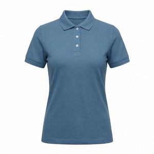 Women's Receptionist Polo Shirt <b>Stretch</b> Fabric Polo Wholesale Supply for Front Office Uniforms - Product Image 1