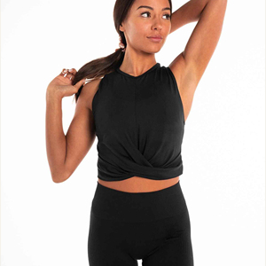 Fabricant de crop tops personnalisés en gros pour femmes, débardeur côtelé blanc en coton décontracté pour l'été - Product Image 1
