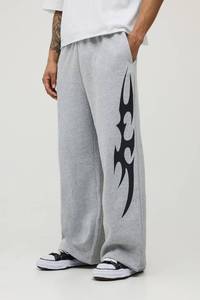 Pantalones Deportivos Personalizados al por Mayor para Hombre, Pantalones Deportivos Casuales de Felpa de Algodón con Estampado DTF, Fabricación OEM ODM con Logotipo Personalizado - Product Image 3