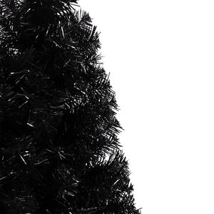 Albero di Natale di Lusso in PVC Preilluminato, 2,4m, 1050 Rami, Nero con Supporto in Metallo, Stile Premium per Decorazioni Festive - Product Image 6