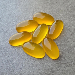Auténtica Calcedonia Mango, Cabujón Ovalado Grande, Piedra Preciosa Suelta, Calibrada y Pulida para Joyería, Disponible en Todos los Tamaños - Product Image 1