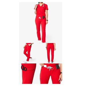 Short Sleeve <b>Nurse</b> <b>Scrubs</b> Uniforms Sets Custom <b>Scrubs</b> Suit Hospital Uniforms Medical Nursing <b>Scrub</b> - Product Image 2
