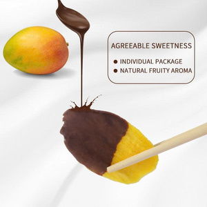 Natural Mango Dried Fruit Coated <b>Chocolate</b> (Black/White) Juicy Sliced Dried Mango Gift Pack - Product Image 1