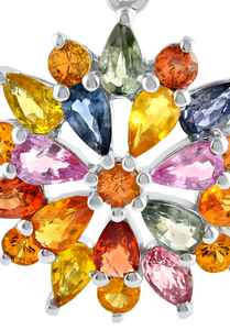 Colgante de Zafiros Múltiples en Plata de Ley 92.5 KLSP-50188 - Product Image 5