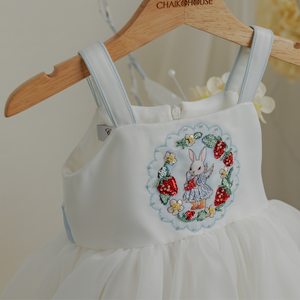 Nouvelle collection robe de princesse scintillante pour filles lapin peint à la main Mini pour enfant Boutique Occasions Vietnam ODM-Aimee - Product Image 2