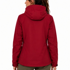 <b>Women</b>’s Hooded Full Zip <b>Lightweight</b> Outdoor Solid Color Outdoor Wear <b>Lightweight</b> Softshell <b>Jacket</b> For <b>Women</b> Comfortable Fit - Product Image 2