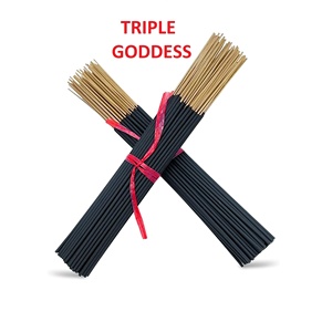 Varillas de incienso de 19 pulgadas, varitas de incienso orgánico de Triple Diosa en la India al mejor precio (negro) - Product Image 1