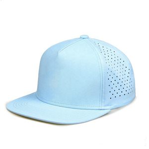 Light Blue Mesh Baseball Cap 6-Panel Fitted Unisex Outdoor Sport <b>Hat</b> Breathable Waterproof Spring <b>Summer</b> Casual Style - Product Image 2