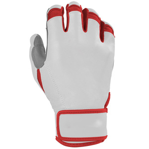 Gants de frappe de baseball professionnels haute performance à manchette courte en cuir véritable pour l'entraînement et la pratique sportive, vente en gros OEM - Product Image 4