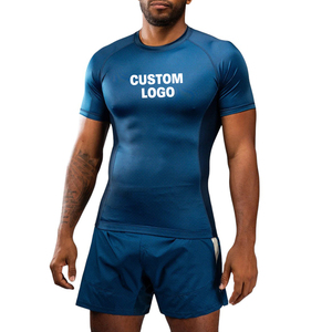 Camiseta de Compresión de Manga Corta de Secado Rápido, Ecológica, de 180g, Estilo Moderno, Personalizada, para Entrenamiento de MMA/BJJ, Precio al por Mayor - Product Image 1