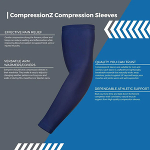 <b>Compression</b> <b>Arm</b> <b>Sleeves</b> for Sports UV Protection Cooling <b>Arm</b> Cover for Outdoor use Running Golf Cycling Gym <b>Arm</b> <b>Sleeves</b> - Product Image 4
