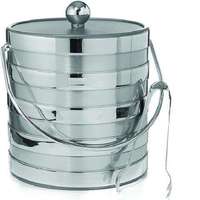 Porte-bouteille à vin en acier inoxydable, forme ronde, seau à glace, refroidisseur de boissons pour fêtes, couleur et logo personnalisables, résistant à la rouille