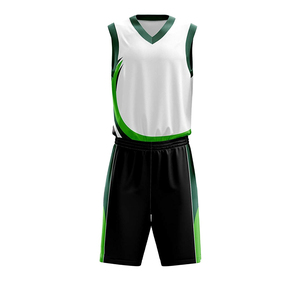 Nouvel ensemble d'uniformes de basketball personnalisés OEM pour hommes, réversibles, respirants, en polyester de haute qualité, avec impression personnalisée, modèle vierge - Product Image 1