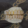 Micro Pave Moissanite Freshwater Pearl Teeth Grillz Gold Plated Silver Hip Hop Custom Body Jewelry for Party - Product Image 4
