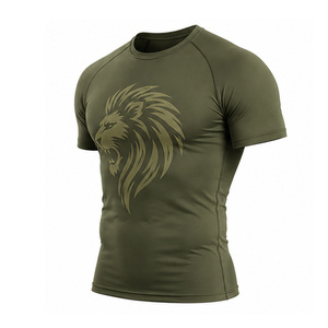 T-shirt de compression personnalisé pour homme, vêtements de sport, séchage rapide, respirant, extensible, fitness, entraînement, haut athlétique, vente en gros UE US - Product Image 2