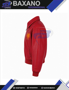 Veste universitaire personnalisée en cuir PU violet NSPDK pour femmes, respirante, coupe-vent, vêtement d'extérieur d'hiver, veste en cuir - Product Image 5