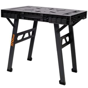 Banco da Lavoro Portatile Pieghevole per Casa, Garage e Officina, Capacità 1650 LBS, per Lavorazione del Legno, Nero - Product Image 6