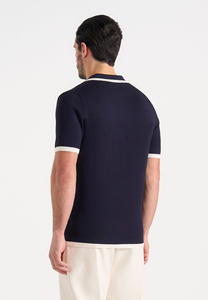 Chemise à manches courtes en tricot pour homme, couleur marron foncé, style décontracté chic, coupe classique, Hawk Eye Sports, polyester/coton, personnalisable - Product Image 2