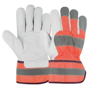 Cowhide Split Leather 11 oz Winter Safety <b>Gloves</b> High Quality Non-Slip Waterproof Adjustable Wristband Powder-Free <b>Driver</b> Rigger - Product Image 3