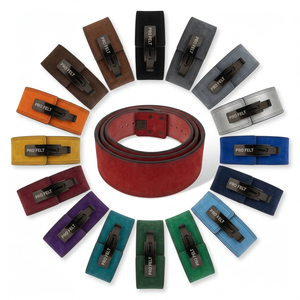 Solid Plain Color Premium Quality Lever Weight Lifting <b>Belt</b> Powerlifting <b>Belt</b> with Heavy Duty Lever Buckle for Gym Training - Product Image 1