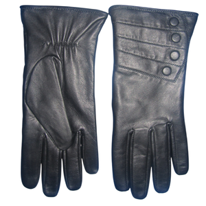 Gants décontractés en cuir noir de haute qualité, taille personnalisée, pour hommes, avec écran tactile, chauds, coupe-vent, pour la conduite en extérieur en hiver - Product Image 5